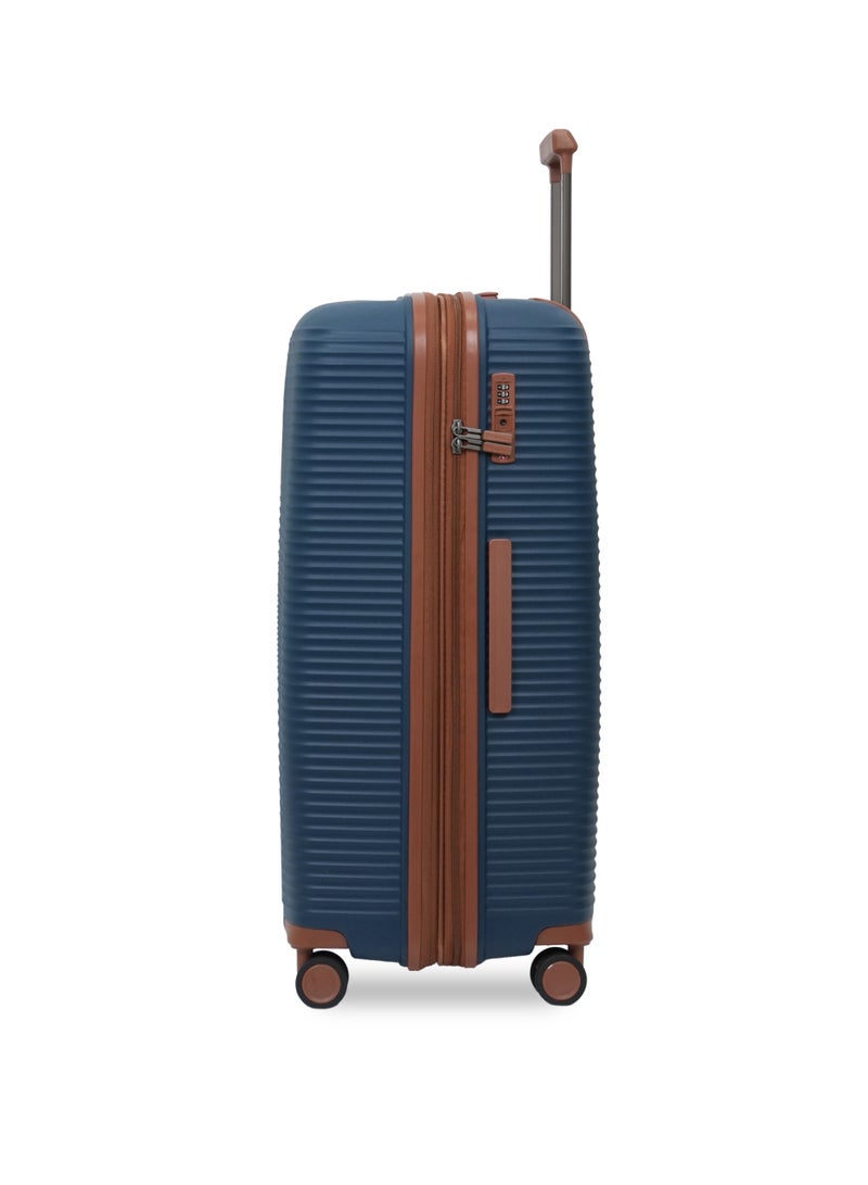 President PP single piece luggage High-quality Travel bag ( L ) spinner wheels, Model -97980 ( NAVY ) - Image 5