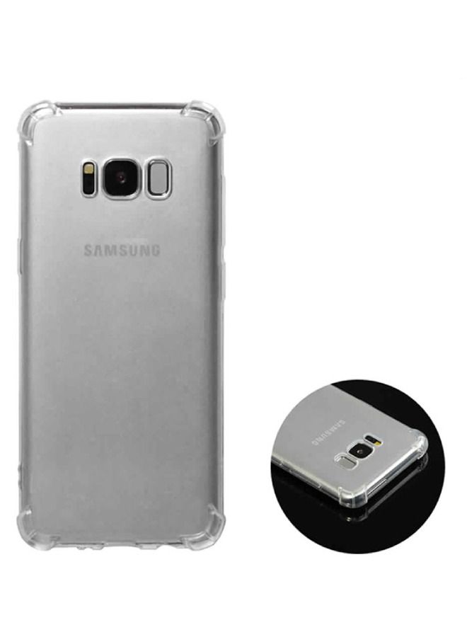 Zolo غطاء TPU ناعم رفيع مقاوم للصدمات لهاتف سامسونج جالاكسي S8 شفاف - Image 1