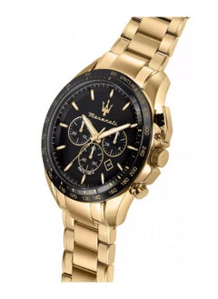 Maserati Traguardo Men's Quartz Chronograph Gold Stainless Steel Watch R8873612041  - Image 4