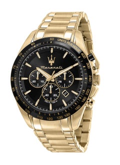Maserati Traguardo Men's Quartz Chronograph Gold Stainless Steel Watch R8873612041  - Image 1