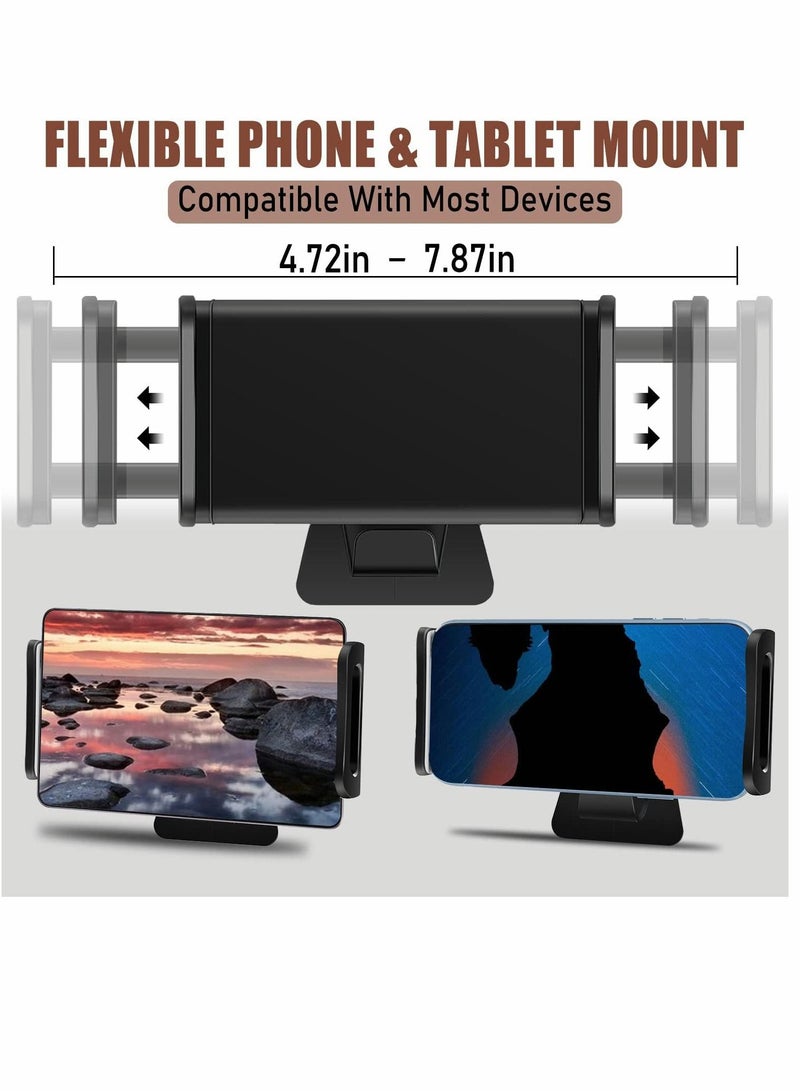 SYOSI Cell Phone Tablet Car Mount Holder Compatible with 2016 2022 Tesla Model 3 Model Y Headrest Mount Back Seat Cellphone Tablet Stand Cradle Tesla Model 3 Y Accessories Upgrade - Image 3