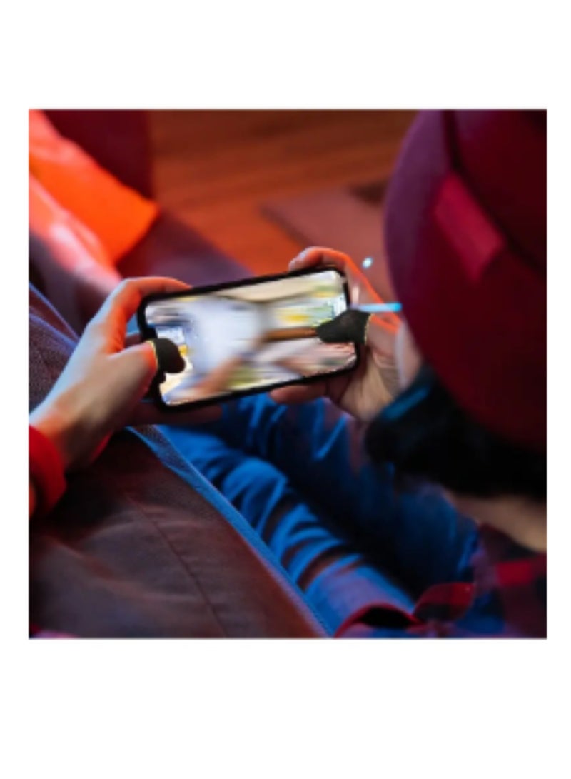 KASTWAVE 10 Pieces Gaming finger sleeves, Mobile Game Controller Finger Sleeve Sets, Anti-Sweat Breathable Touchscreen Finger Sleeve For PUBG Mobile Legends Knives Out mobile gaming applications  - Image 2