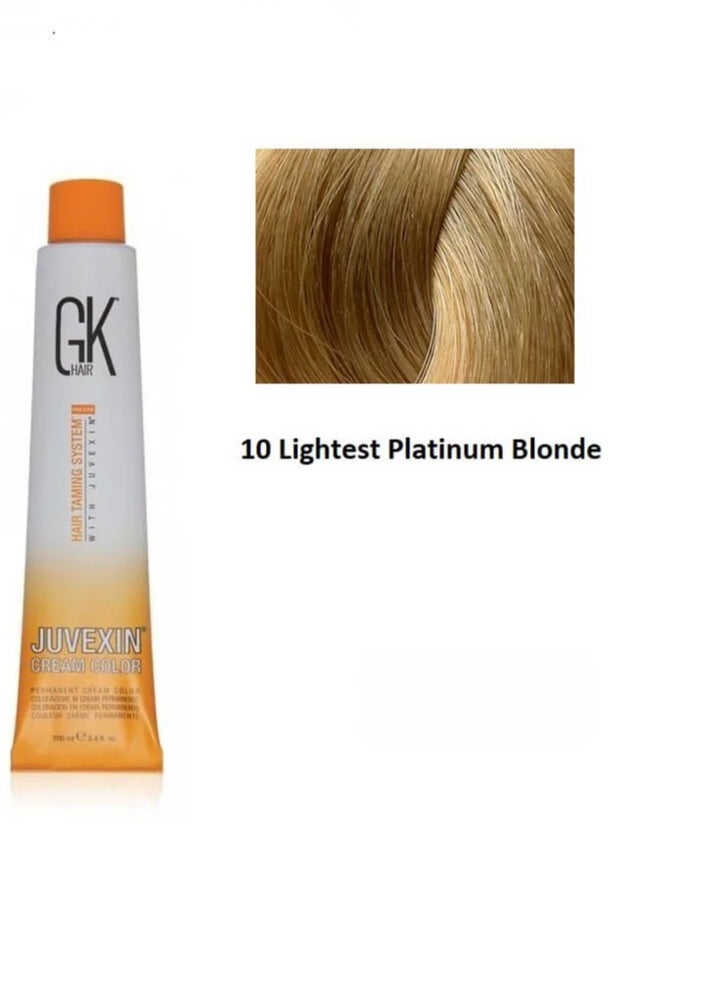 GK Hair - GK Hair Color 10 Lightest Platinum Blonde 100 ml - Image 1