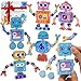Liangding Robots Wooden SnapTogether Building Toys 28Piece STEM Montessori Educational Blocks for Toddlers Ages 36 Fine Motor Skills Development Safe Durable Creative Robot Toys Gift for Kids - Image 3