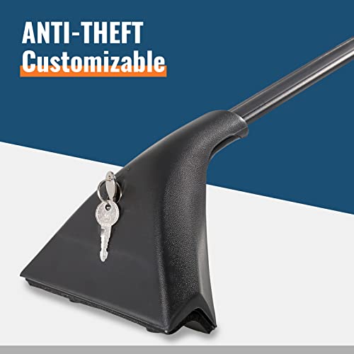 Wonderdriver Lockable Roof Rack Cross Bars 260lb Compatible with Nissan Rogue 2021-2025 (with Flush Roof Rails), Heavy Duty Aluminum Roof Rails Crossbars Cargo Canoe Black Rooftop Carrier Luggage - Image 5