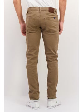 GANT Men Extra Slim Fit Plain Maxen Chino Pants, Taupe  - Image 3