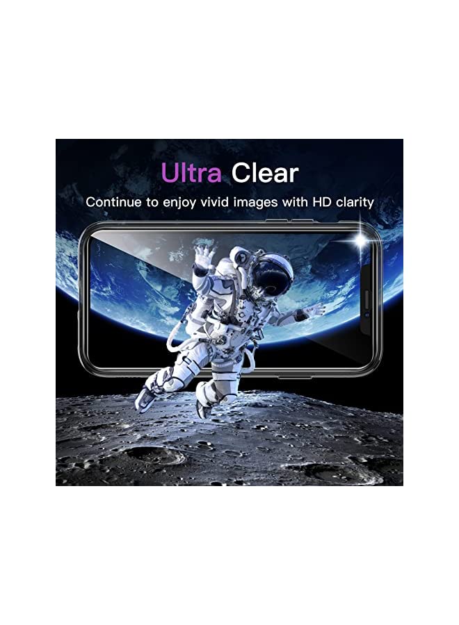 Jetech 3 in 1 Case for iPhone 11 6.1-Inch, with 2-Pack Screen Protector and 2-Pack Camera Lens Protector, Full Coverage Tempered Glass Film, Shockproof Bumper Phone Cover (Black) - Image 5