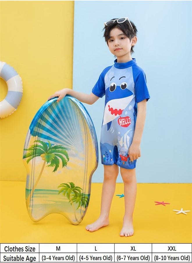 Children'sOne Piece Swimsuit Cute Children's Swimsuit Water Sports Sunscreen Swimsuit With Swimming Cap