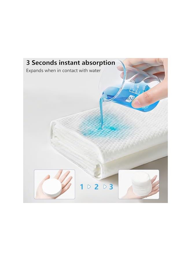 The Bros 10-Pack Large Compressed Bath Towel,Individual Package Disposable Cotton Travel Towel,Reusable,Light Convenient,Suitable for On business trip/Camping/Beach/Swimming/Travel use (56×28in) - Image 5