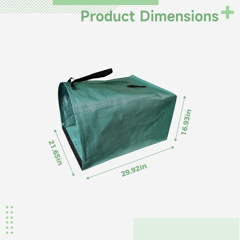 Heavy Duty Reusable Garden Waste Bag Large Capacity Pp Material with Handles for Leaves and Debris - Image 4