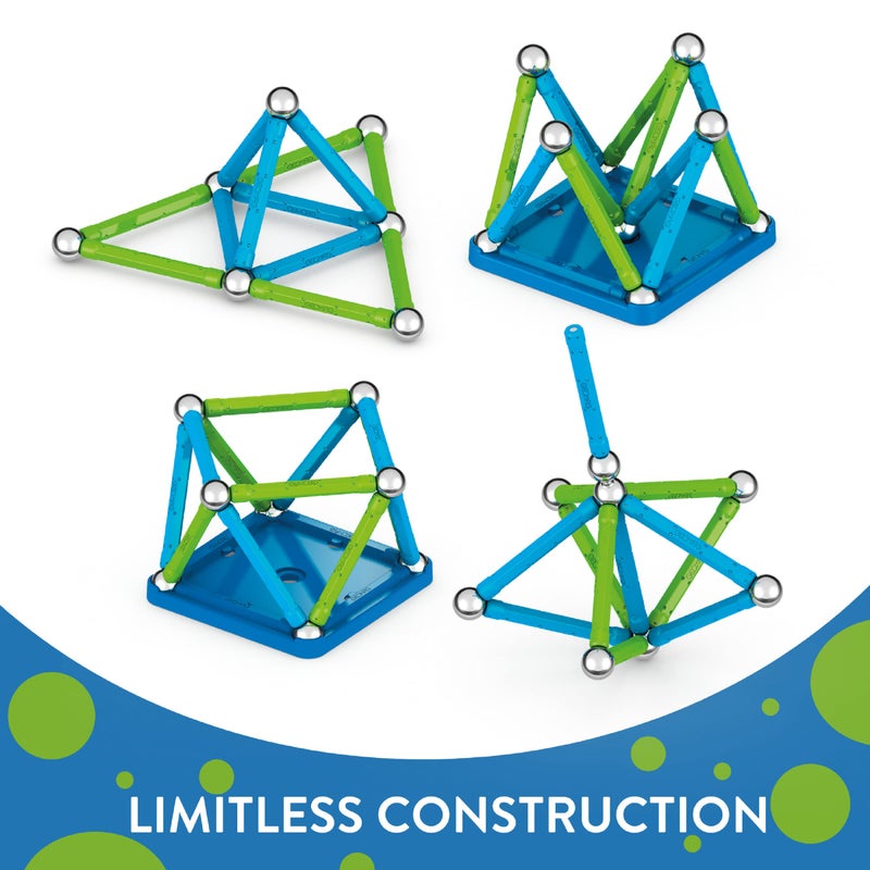 Geomag Classic Magnetic Toys for Kids Ages 8+, 25pc Educational STEM Magnets for Kids - Swiss-Made Magnetic Blocks, Tiles and Building Toys from 100% Recycled Plastic - Image 3