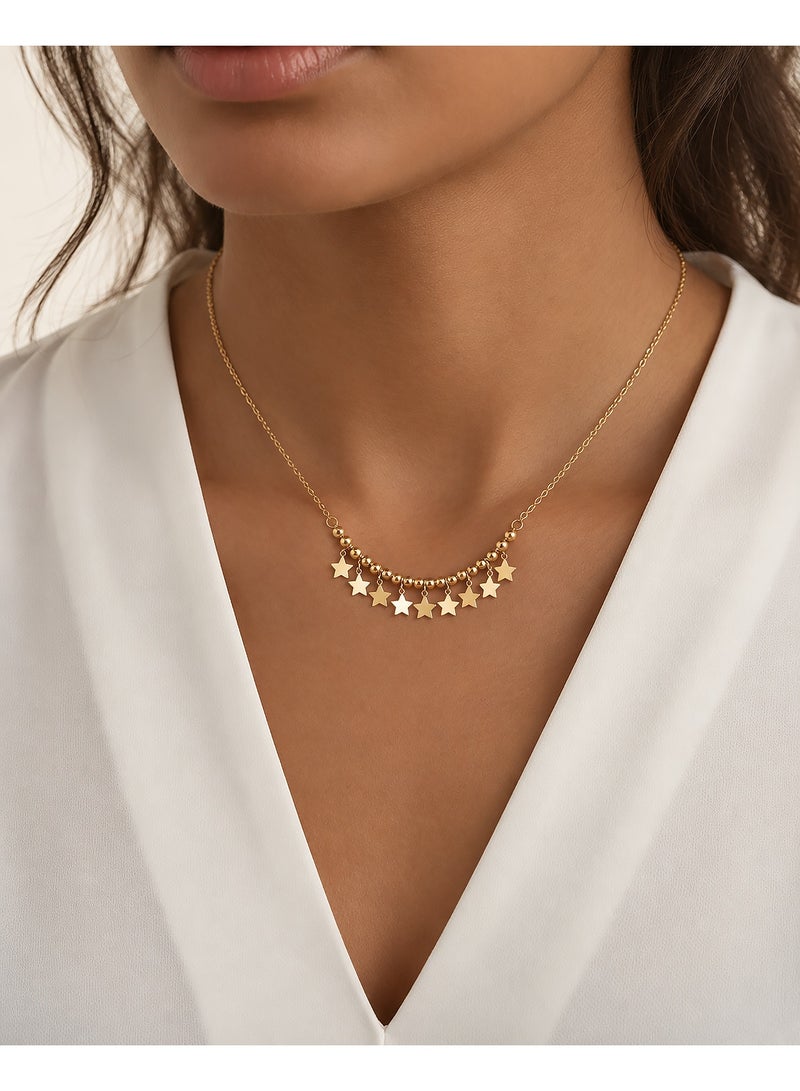 Ruby Art Gold 18K real Gold Necklace for women- 0.92 Grams - Image 2