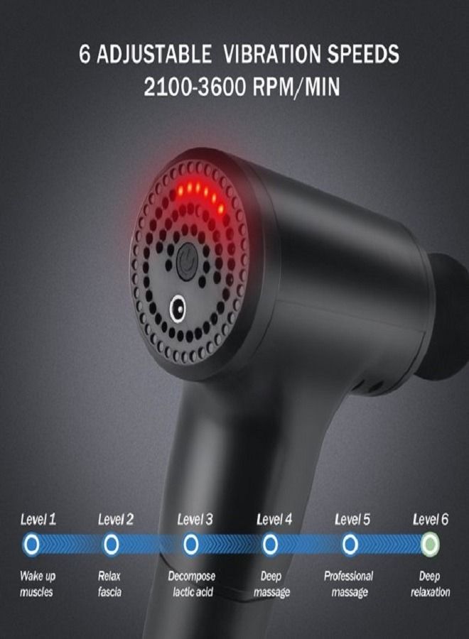 ELTRAZONE Facial Gun 6-Level Variable Frequency Vibration Muscle Massager - Image 4