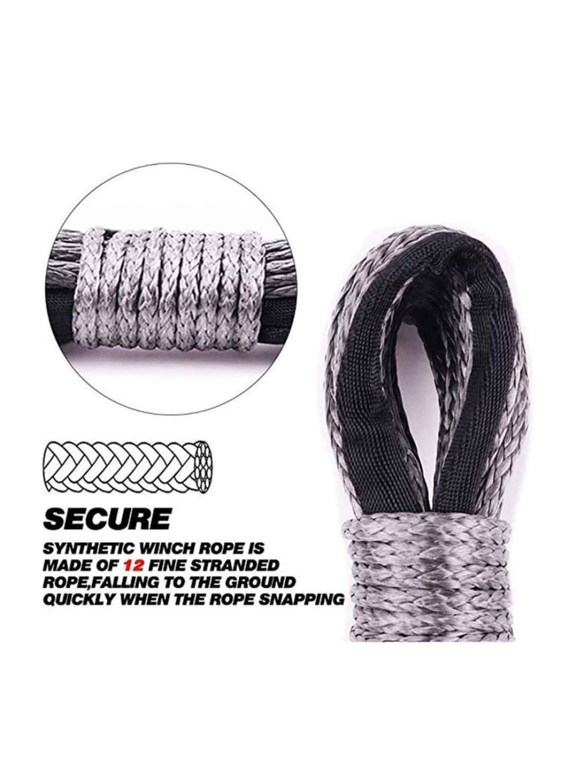 Generic High Strength Polyethylene Off-Road Winch Rope | For UTV ATV Trailers | Polaris Winch Rope | Three Sizes Available  - Image 3