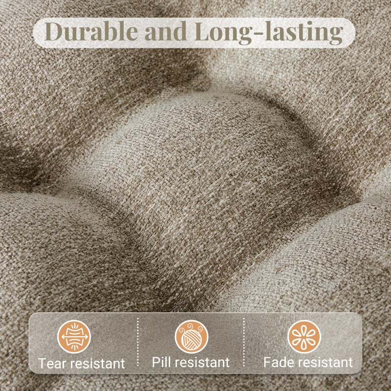 Basic Beyond Chair Cushions for Dining Chairs, Non-Slip Chair Pads, Thick Seat Cushions for Dining Room Chairs, Kitchen Chair Cushions Set of 4, 17" x 17" x 4", Khaki - Image 4