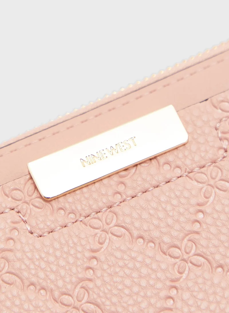 NINE WEST Zip Around Clutch