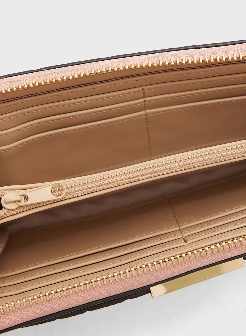 NINE WEST Zip Around Clutch