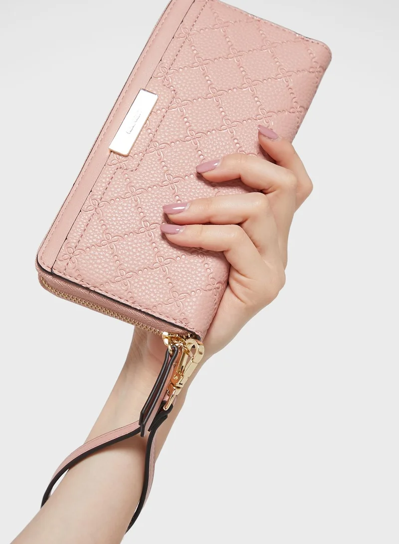 NINE WEST Zip Around Clutch