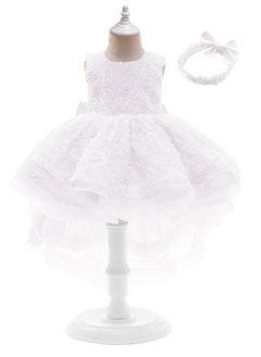 Loquat Summer new European and American sleeveless gauze flower drag tail elegant lovely girl princess skirt set  - Image 1