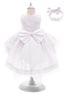 Loquat Summer new European and American sleeveless gauze flower drag tail elegant lovely girl princess skirt set  - Image 2