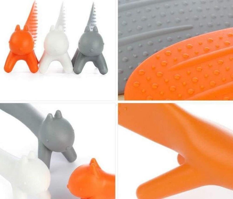 RUITASA Rice Paddle 3PCS Lovely Squirrel Shape Standing Spoon, Non-stick Heat Resistant Kitchen Tool, Creative Household Kitchenware - Image 4