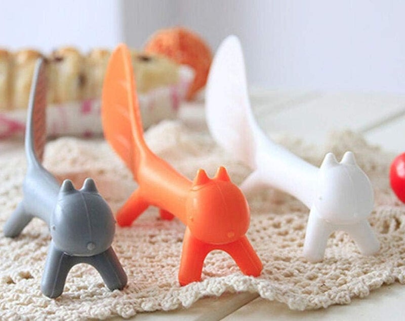 RUITASA Rice Paddle 3PCS Lovely Squirrel Shape Standing Spoon, Non-stick Heat Resistant Kitchen Tool, Creative Household Kitchenware - Image 5