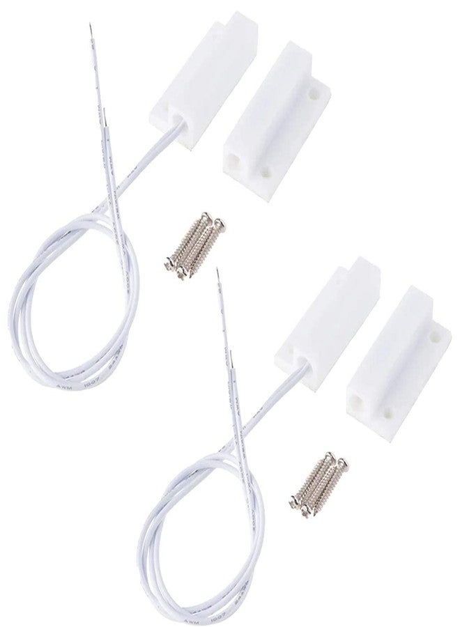 REES52 2 Pair MC-38 Wired Magnetic Door Window Sensor, wired door sensor, Wired window sensor, sensors mc 38. - Image 1
