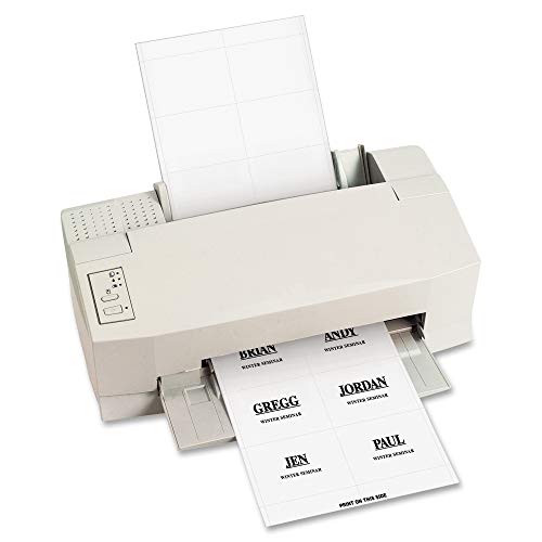 C-Line Replacement Inkjet/Laser Printer White Badge Inserts, 3 x 4 Inches, 6/Sheet, 10 Sheets, 60 Inserts per Pack (92443) - Image 2