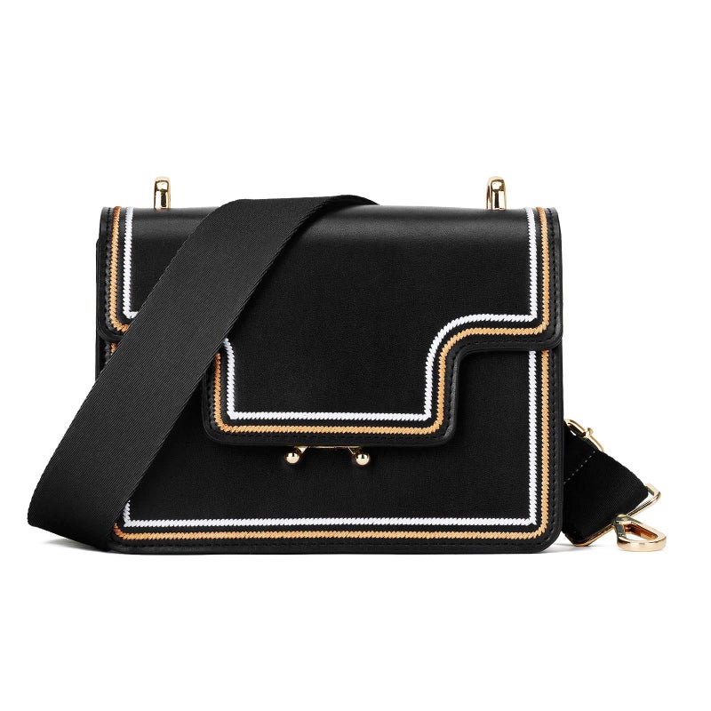 ZOOEASS Wide Shoulder Strap (Solid),Adjustable Replacement Belt Crossbody Canvas Bag Handbag (Black) - Image 4