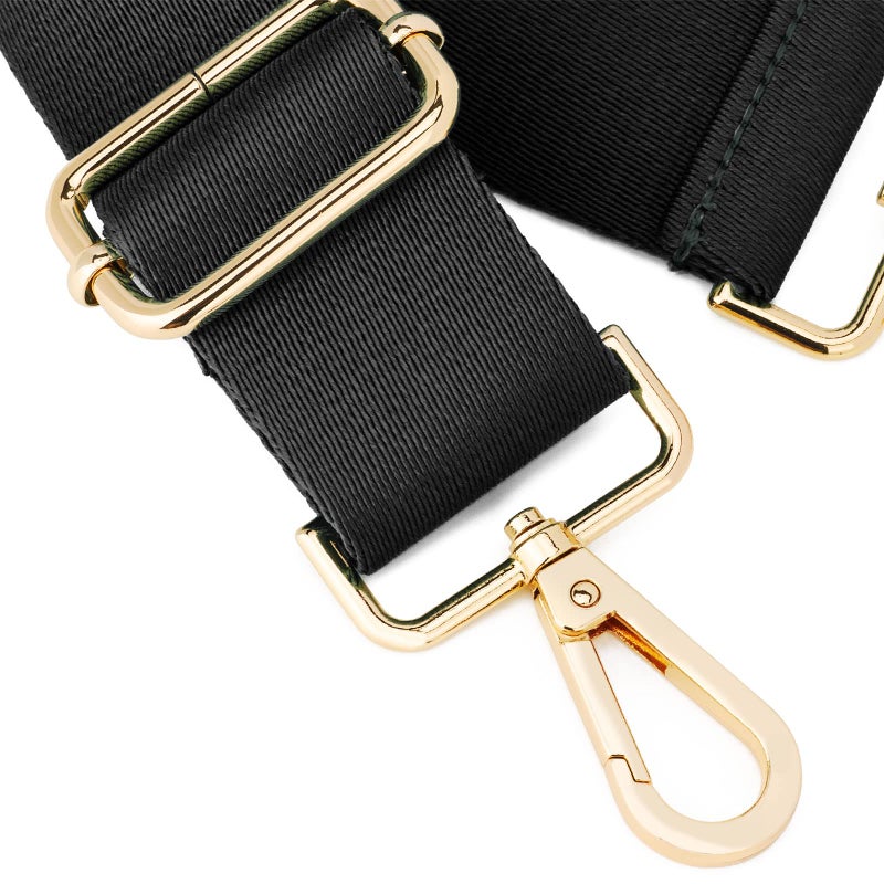 ZOOEASS Wide Shoulder Strap (Solid),Adjustable Replacement Belt Crossbody Canvas Bag Handbag (Black) - Image 2