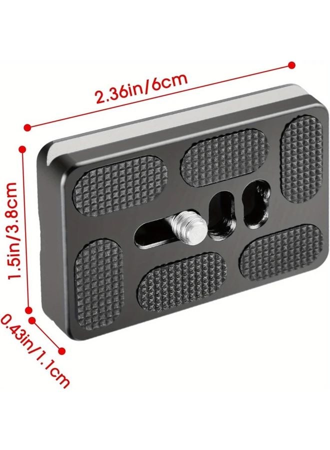 2pcs Universal Arca Swiss Quick Release Plate with 1 4 to 3 8 Inch Tripod Adapter - Image 3