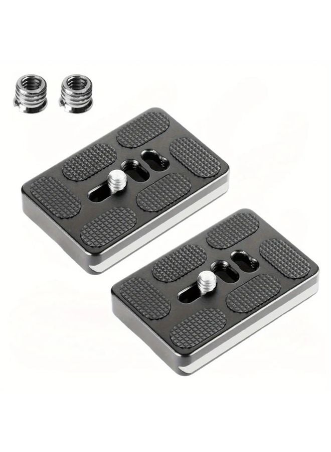 2pcs Universal Arca Swiss Quick Release Plate with 1 4 to 3 8 Inch Tripod Adapter - Image 1