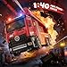 Vanvimen 4 PCS Fire Truck Toys Gifts for 2 3 4 5 Year Old Boys 9 Fire Toy Trucks With Light Sound Sprinkler Pump Include 1 Aircraft and 3 Rescue Fire Trucks Truck Toys for Boys Toddler 13 24 35 46 - Image 4