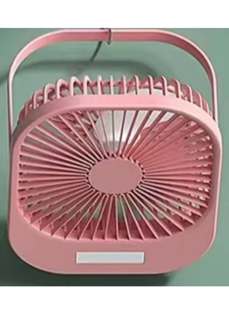 Toy Box Multifunctional Desktop Stand Fan Wireless Portable Mini  Rechargeable Fan with Super Large Wind Power, 3-Speed Setting, and LED Torch Light  - Image 1