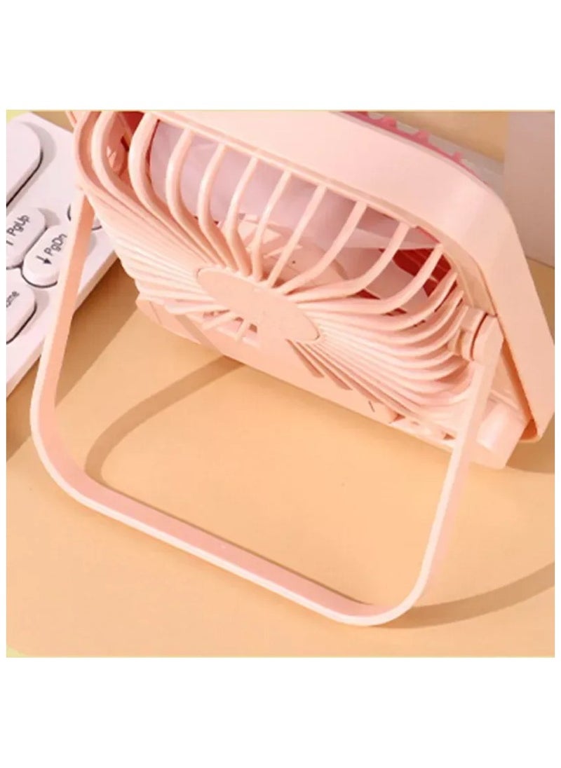 Toy Box Multifunctional Desktop Stand Fan Wireless Portable Mini  Rechargeable Fan with Super Large Wind Power, 3-Speed Setting, and LED Torch Light  - Image 2