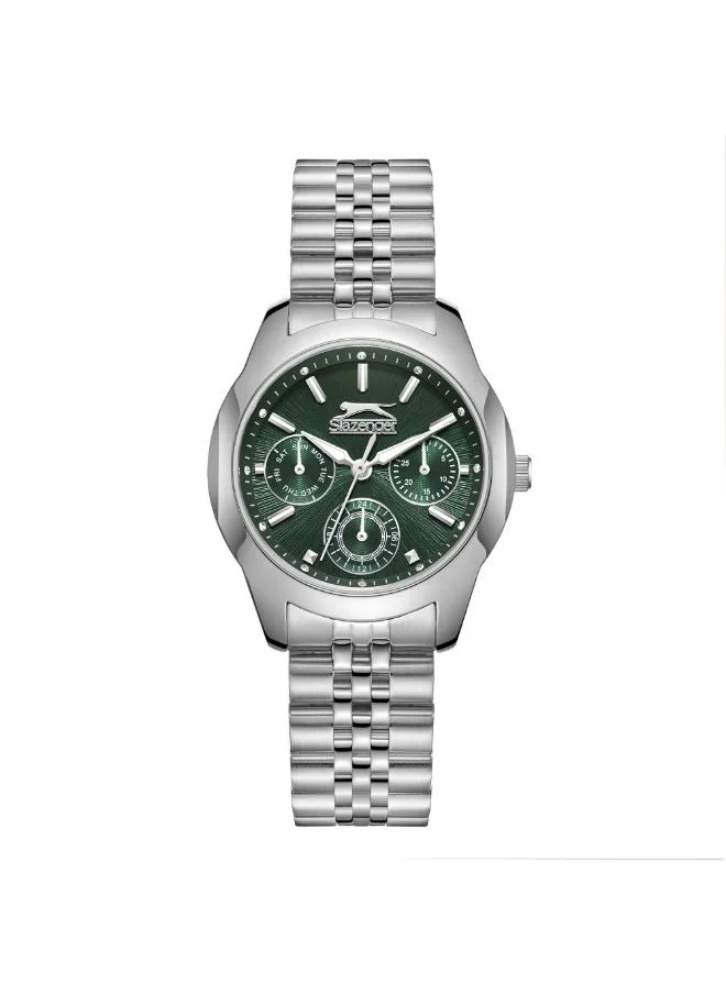 Slazenger SLAZENGER SL.9.2408.4.04 Women's Multi Function Display Watch & Metal Strap Silver