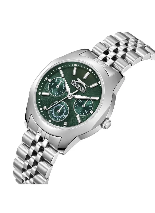 Slazenger SLAZENGER SL.9.2408.4.04 Women's Multi Function Display Watch & Metal Strap Silver