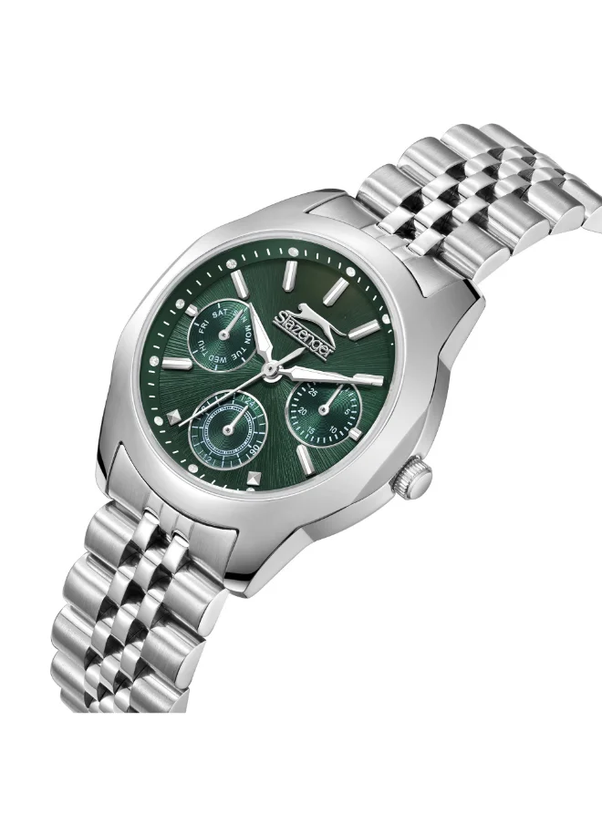 Slazenger Women's Multi Function Display Watch With Silver Metal Strap - SL.9.2408.4.04