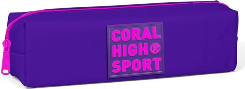 CORAL HIGH Sport Purple Pink Single Compartment Pencil Bag 22337