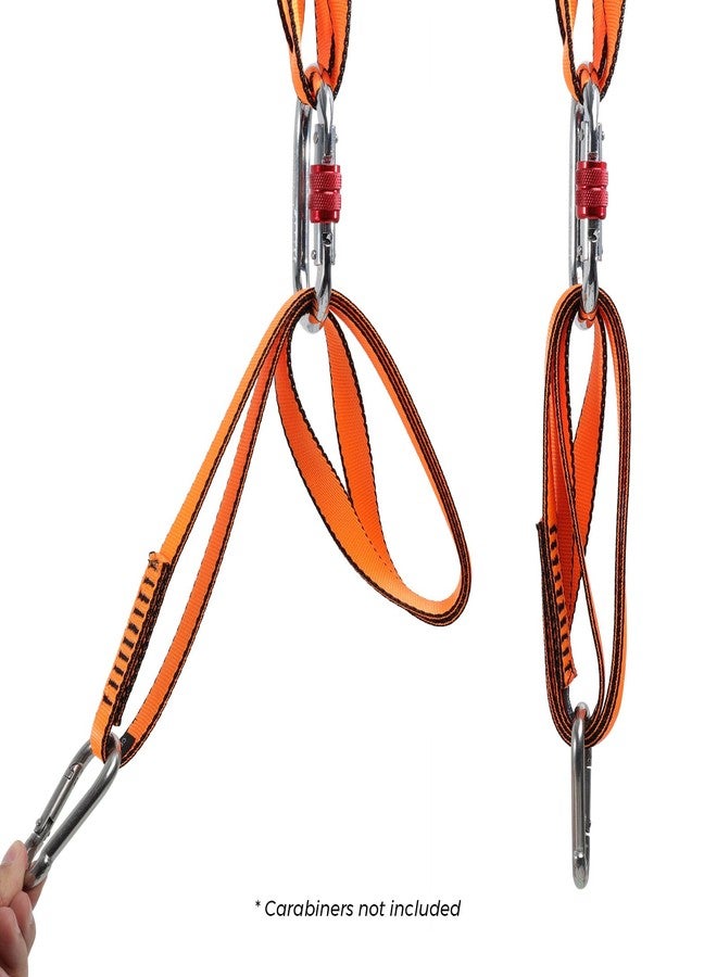 VFKENA 18MM Nylon Climbing Sling Runner 23KN CE2008/EN566 Strong Webbing Straps for Rock Climbing,Mountaineering, Rappelling, Swing, Yoga Hammock etc (Grey, 30cm/12inch | Pack of 2) - Image 4