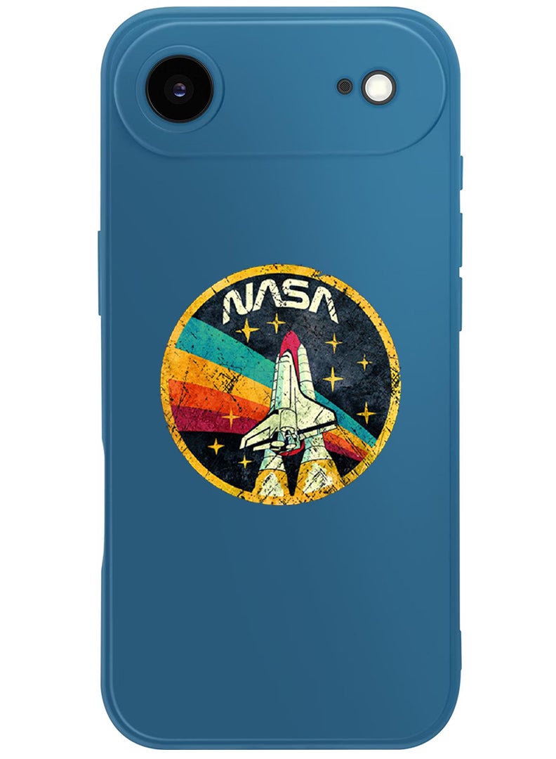 Theodor Protective Slim Fit Case Liquid Silicone Cover with Full Body Protection Anti-Scratch Shockproof Case For Apple iPhone 17 Air (Blue) Nasa 2 - Image 1