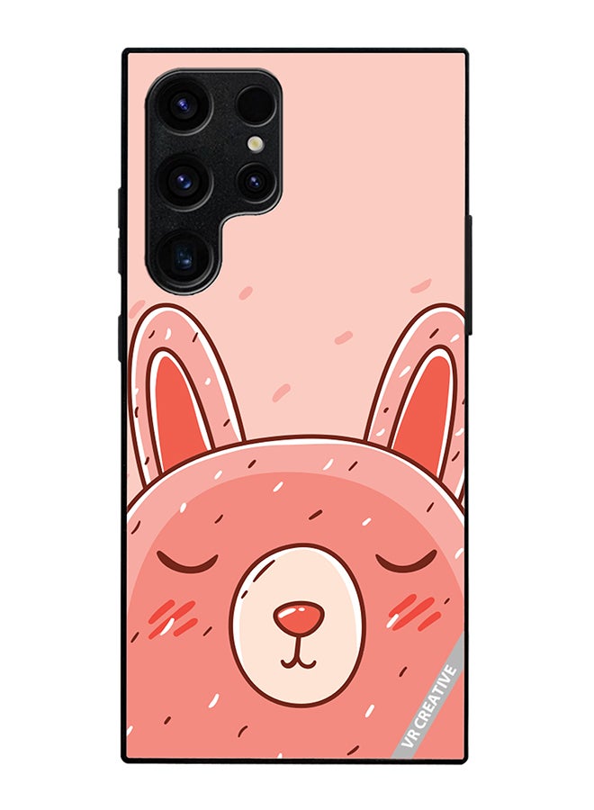Protective Case Cover For Samsung Galaxy S25 Ultra Sleeping Rabbit Design Multicolour