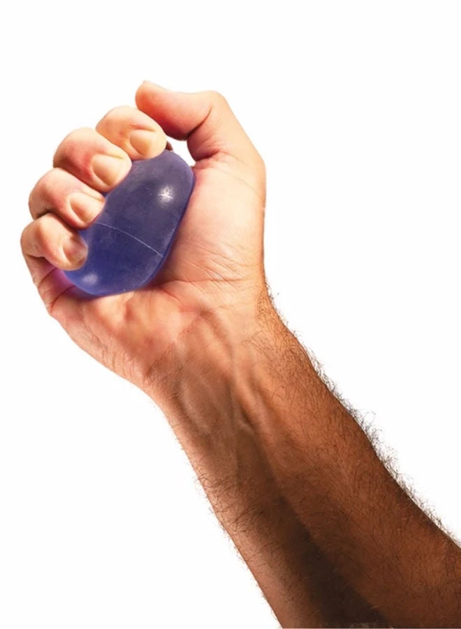 TheraBand XL Hand Exerciser – Blue Heavy Resistance – Extra Large Therapy Ball for Hand, Finger, & Grip Strength - Image 1