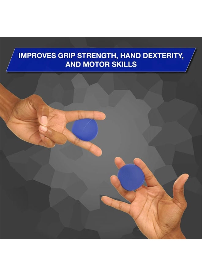 TheraBand XL Hand Exerciser – Blue Heavy Resistance – Extra Large Therapy Ball for Hand, Finger, & Grip Strength - Image 3