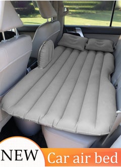 Car Inflatable Air Mattress Cushion Bed PVC Flocking Fabric Car Inflatable Mattress with Electric Pump Portable Thickened Travel Camping Air Cushion Bed Suitable for Home，Outdoor, and Travel ect