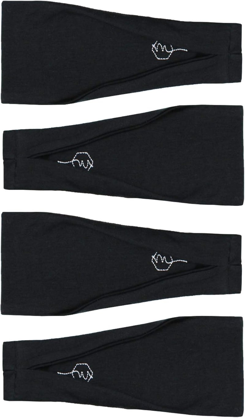 Maven Thread 4" Wide Workout Headbands for Women (4 Pack) – Non-Slip Sweatbands for Gym, Running & Yoga - Image 1