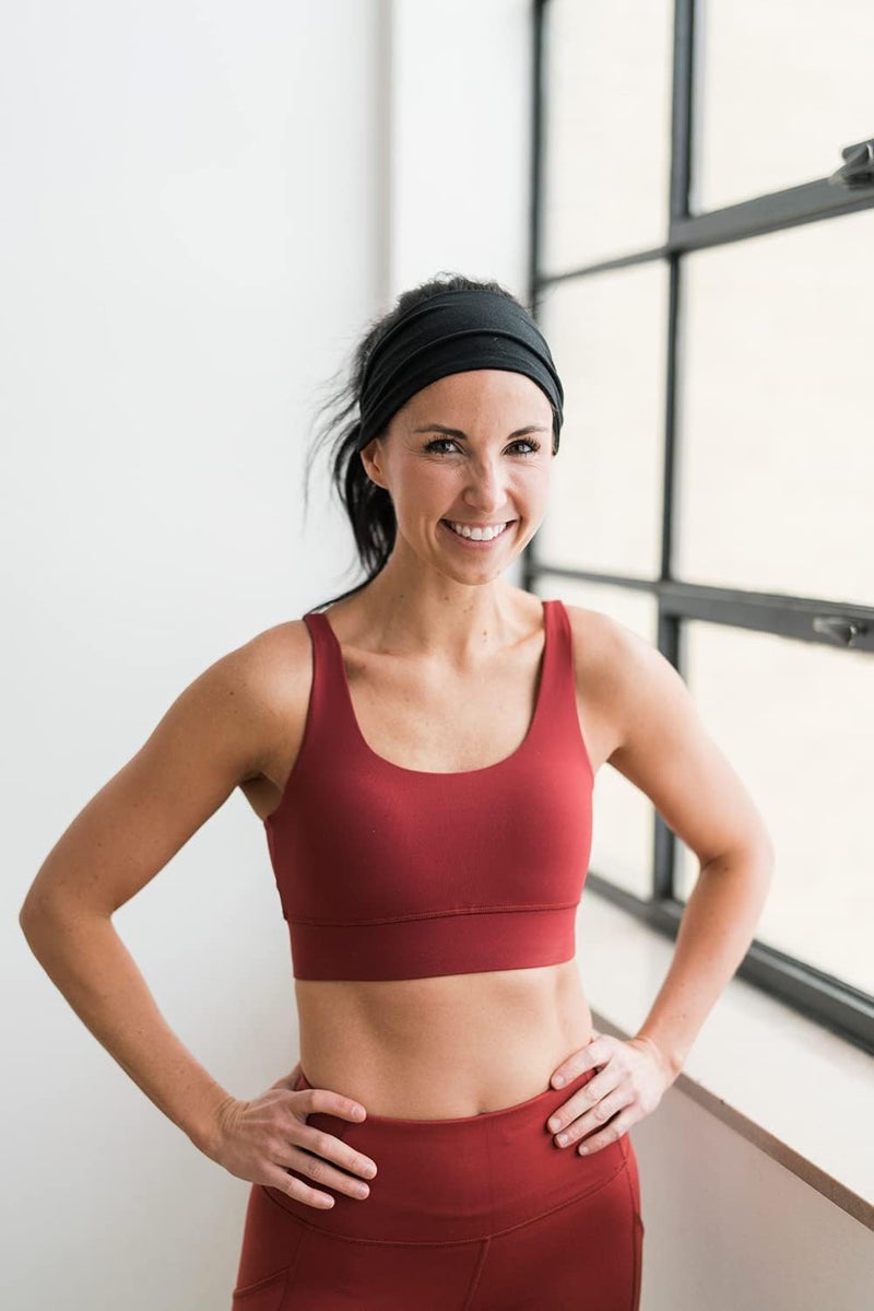 Maven Thread 4" Wide Workout Headbands for Women (4 Pack) – Non-Slip Sweatbands for Gym, Running & Yoga - Image 2