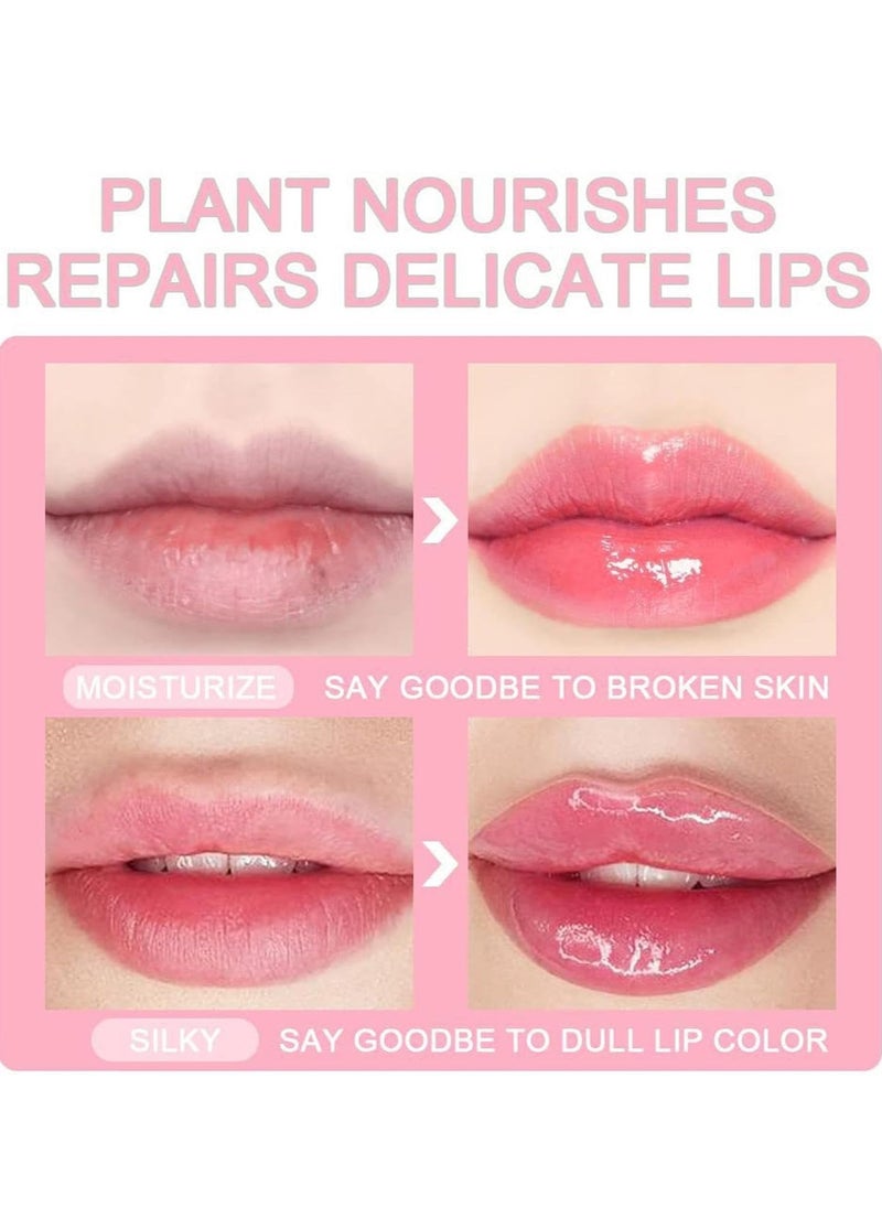 Aloe Vera Moisturizing Lips Plumping Lip Serum Hydrating Moisturizing Plump Lip Gloss Lip Balm for Fuller and Moisturizing Lips Lip Serum for Dry and Dark Lips Lip Gloss Oil
