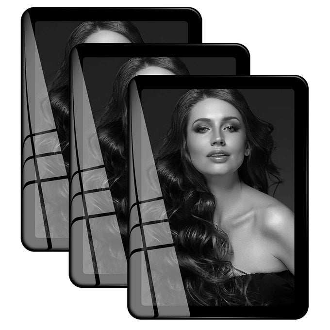 BLACK 5X7 PICTURE FRAMES 3 PACKSREAL GLASS FRAMES CAN BE HORIZONTAL AND VERTICAL MATTED FOR WALL AND TABLETOP DECOR 5X7 3 PACK BLACK