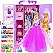 ebuddy 115 inch Doll and Doll Accessories 101 Pcs Doll Closet Playest Including Shoes RackDressShoes Hangers Accessories - Image 3